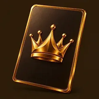 Crowned casino card — Casiny